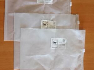 Зип пакеты с бегунком с застежкой матовые 20*30см